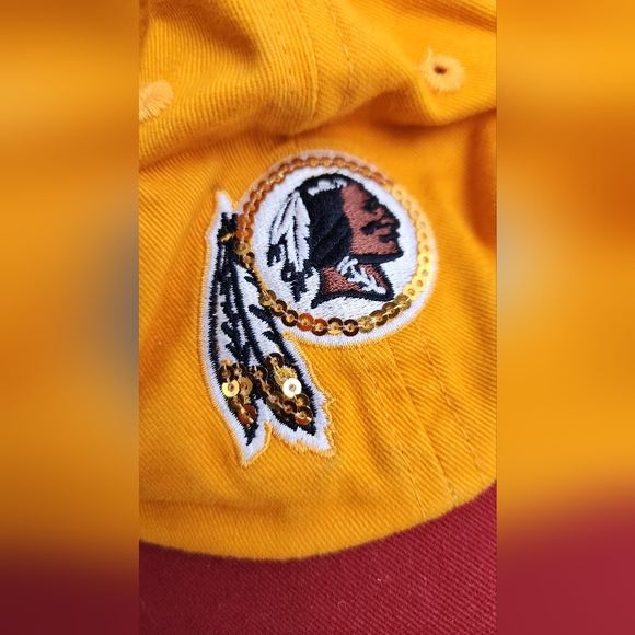 WASHINGTON REDSKINS HAT CAP ADJUSTABLE BURGUNDY GOLD NFL FOOTBALL YOUTH - Picture 3 of 11